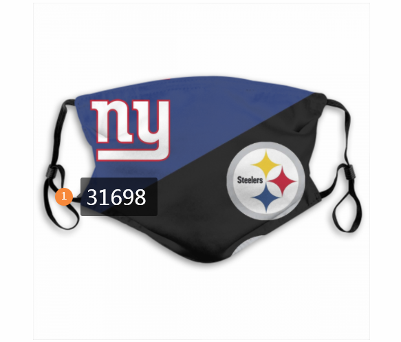 2020 NFL Pittsburgh Steelers 26021 Dust mask with filter->nfl dust mask->Sports Accessory